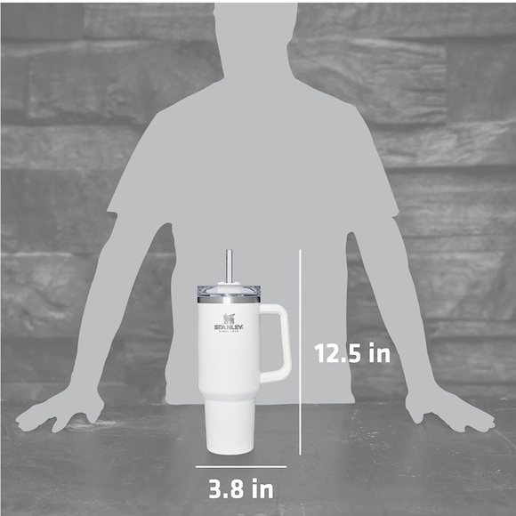 ✨NWT✨ Stanley Target Ltd Edition H2.0 FlowState Quencher Tumbler Brilliant White - Picture 14 of 15